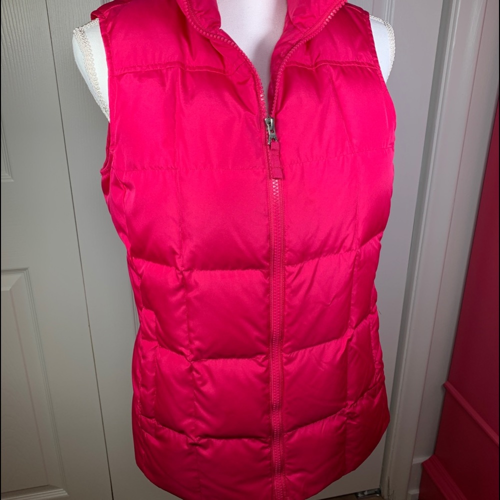 Lands’ End Women’s Puffy Vest Pink - XS